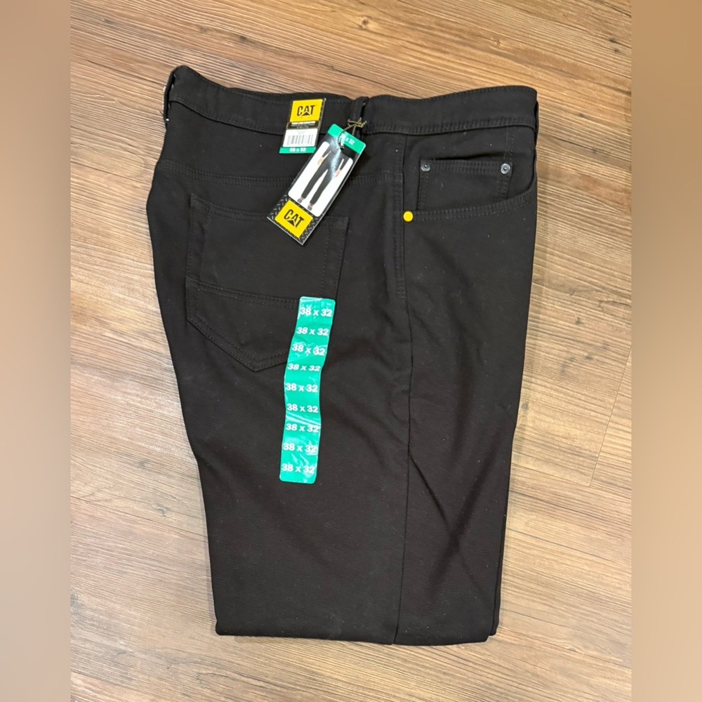 Caterpillar fleece lined canvas Pants size 38”